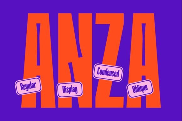 Anza Display Font for Bold, Professional Branding