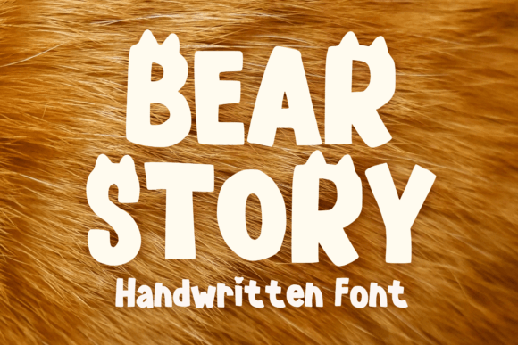 Bear Story Display Font for Playful Digital Branding
