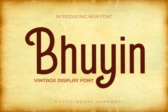 Bhuyin: A Bold, One-of-a-Kind Display Font