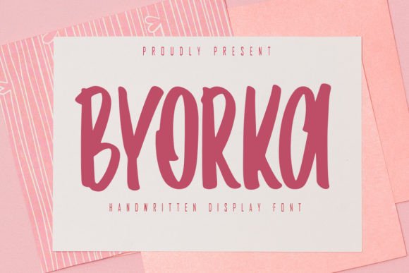 Byorka Handwritten Display Font for Small Business Branding