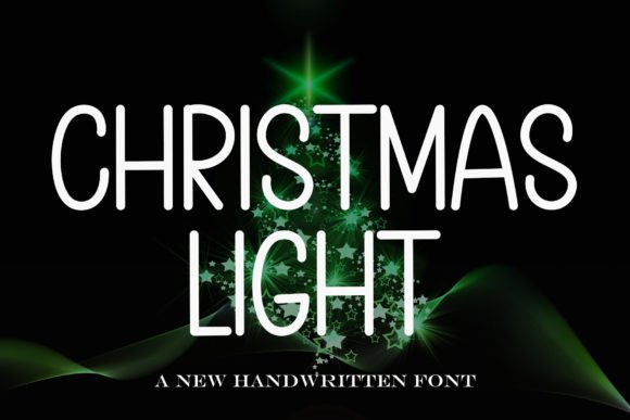 Christmas Light Font: A Stylish Handwritten Display Typeface