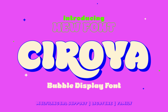 Ciroya Display Font for Bold, Vibrant Craft Projects