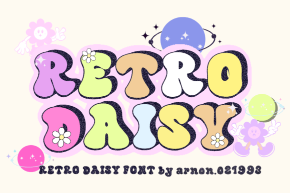 Discover the Charm of Retro Daisy Font