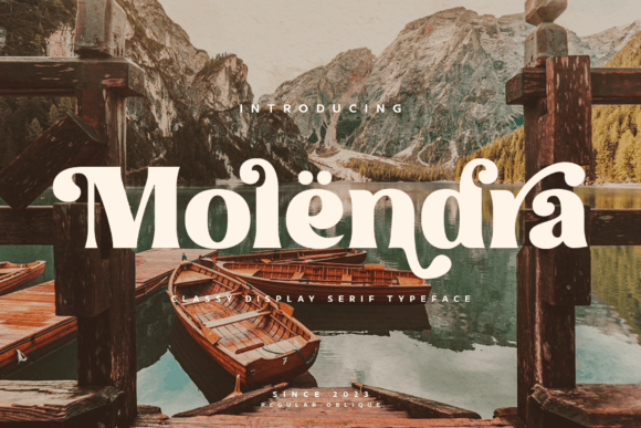 Discovering Molendra: A Classy Display Serif Font for Elegant Publishing