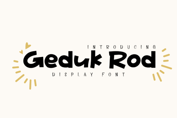 Exploring Geduk Rod: A Versatile Display Font