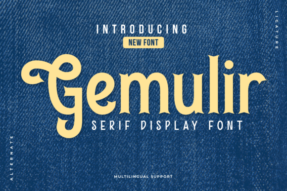 Gemulir Serif Font for Timeless Handmade Design