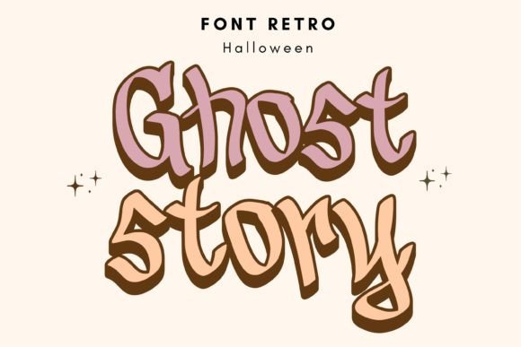Ghost Story Font: A Playful Display Font for Handmade Joy