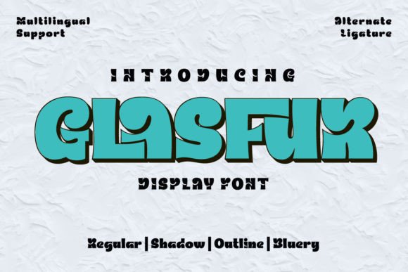 Glasfur Font for Bold, Playful Brand Identity
