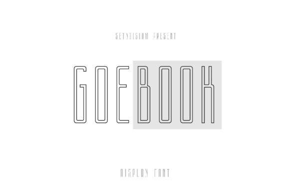 Goebook: A Unique and Elegant Display Font for Web Design