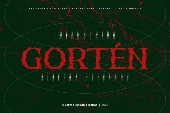 Gorten Display Font for Small Business Branding