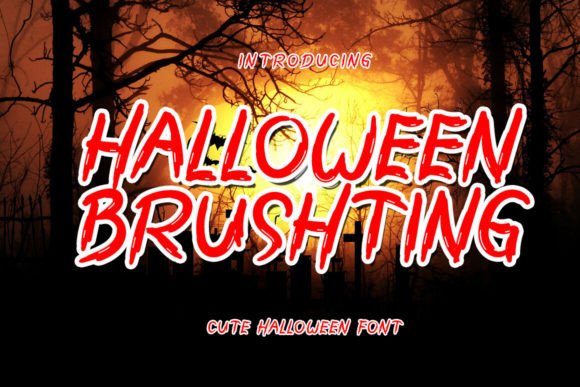 Halloween Brushting Display Font for Spooky Campaigns