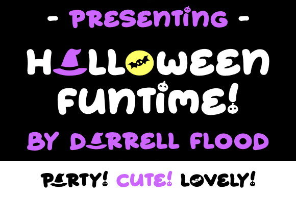 Halloween Funtime: A Hand-Drawn Display Font for Joyful Halloween Branding