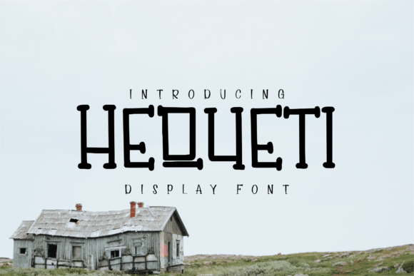 Hequeti Font: A Playful Display Font for Handmade Greeting Cards
