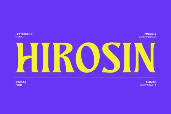 Hirosin: A Thoughtful Display Font for Editorial Calm