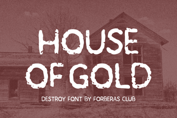 House of Gold Display Font for Magical Branding