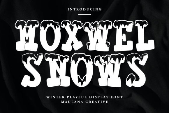 Moxwel Snows Winter Playful Display Font