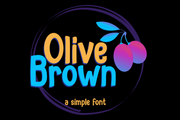Olive Brown Display Font for Friendly, Natural Branding