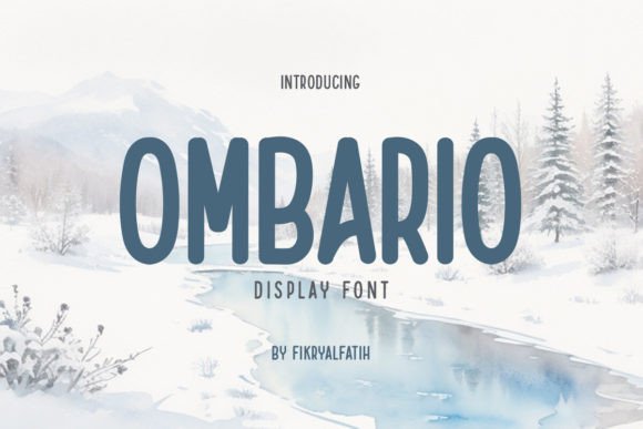 Ombario: A Cheerful Winter Display Font for Makers