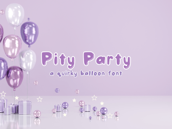 Pity Party Font for Whimsical Campaign Design