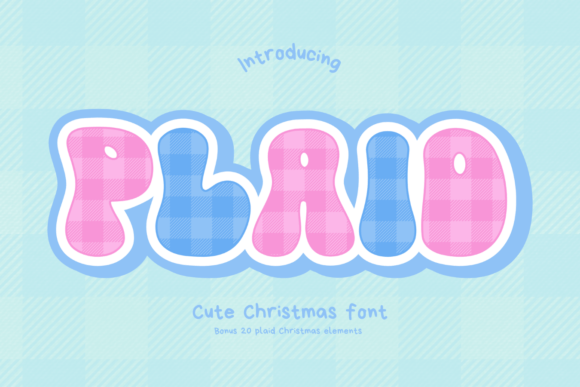 Plaid: A Festive Christmas Font for Creative Branding