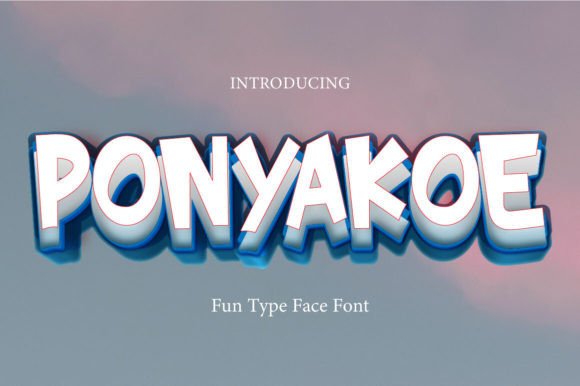 Ponyakoe Font: A Playful Display Typeface for Digital Branding