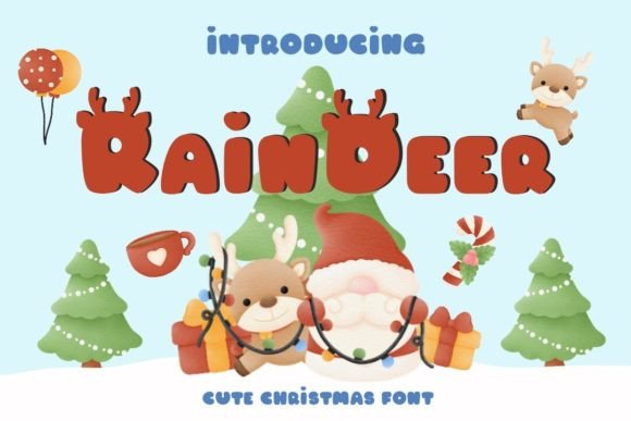 Raindeer Font for Festive Campaigns and Seasonal Branding