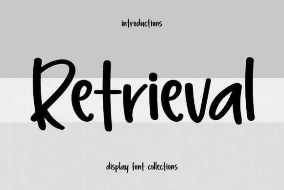 Retrieval Font: Bold Display Typeface for Confident Digital Branding