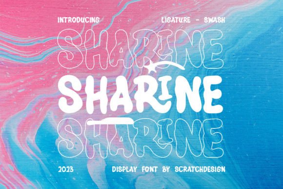 Sharine: Bold Retro-Futuristic Display Font