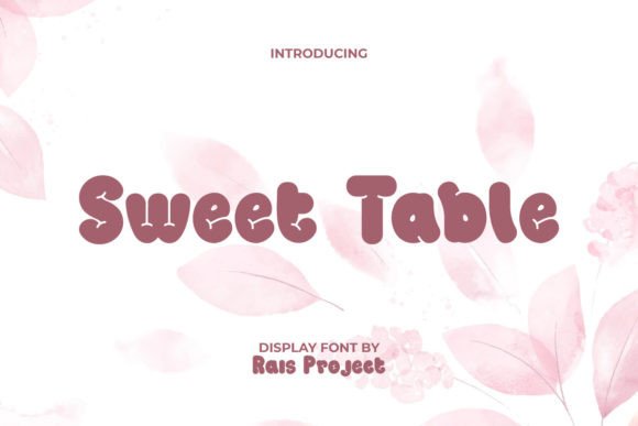 Sweet Table: A Charming Font for Editorial Design