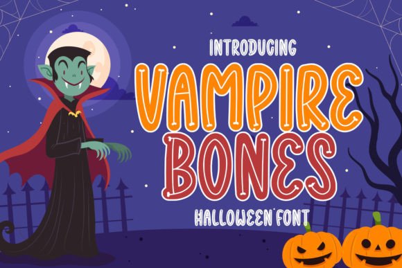Vampire Bones: A Spooky and Playful Display Font