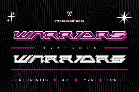 Warriors: A Futuristic Display Font for Editorial Design
