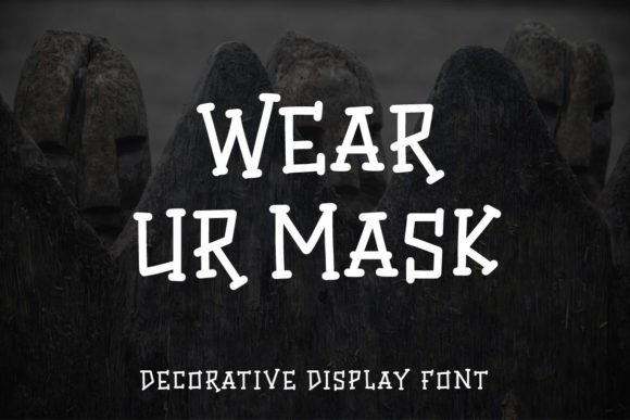 Wear Ur Mask: A Spook-Tastic Halloween Display Font