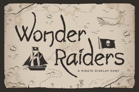 Wonder Raiders Pirate Display Font for Handmade Creators